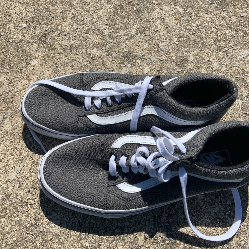 Gray vans.. Only worn ONCE